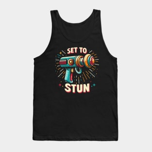 Set to Stun - Retro Vintage Sci Fi Ray Gun Tank Top